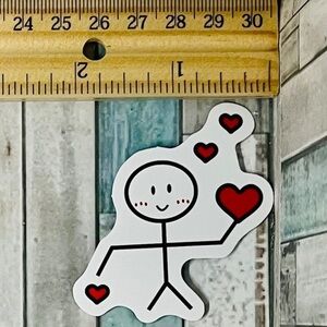 🌀10/$10🌀 Heart Love Reusable Waterproof Vinyl Sticker Decal